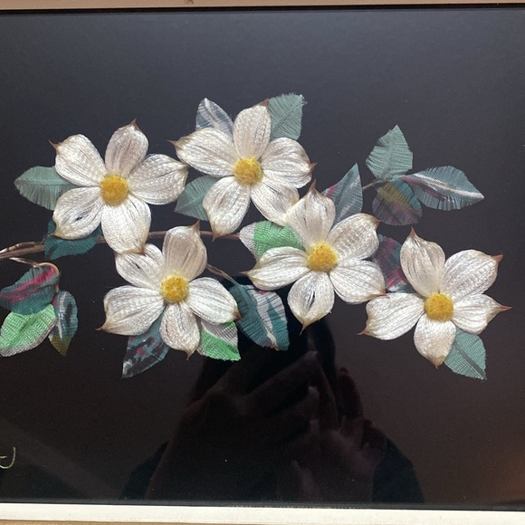 Vintage Floral Art Print in Textured Frame - Picture 9 of 16